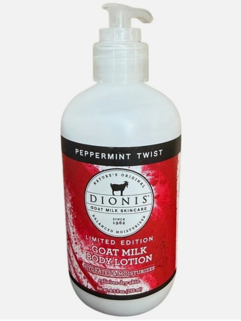 Dionis Goat Milk Body Lotion Peppermint Twist 8.5 fl oz Limited Edition New